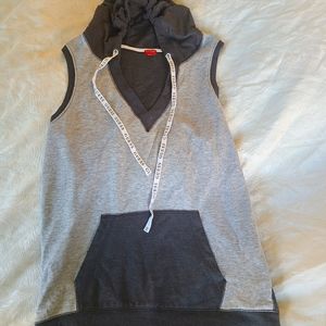 Athletic tank hoodie